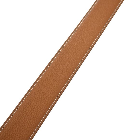 HERMES H Logo Constance Reversible Buckle Belt 80# Leather Black Brown 78RL421 - Picture 10 of 14